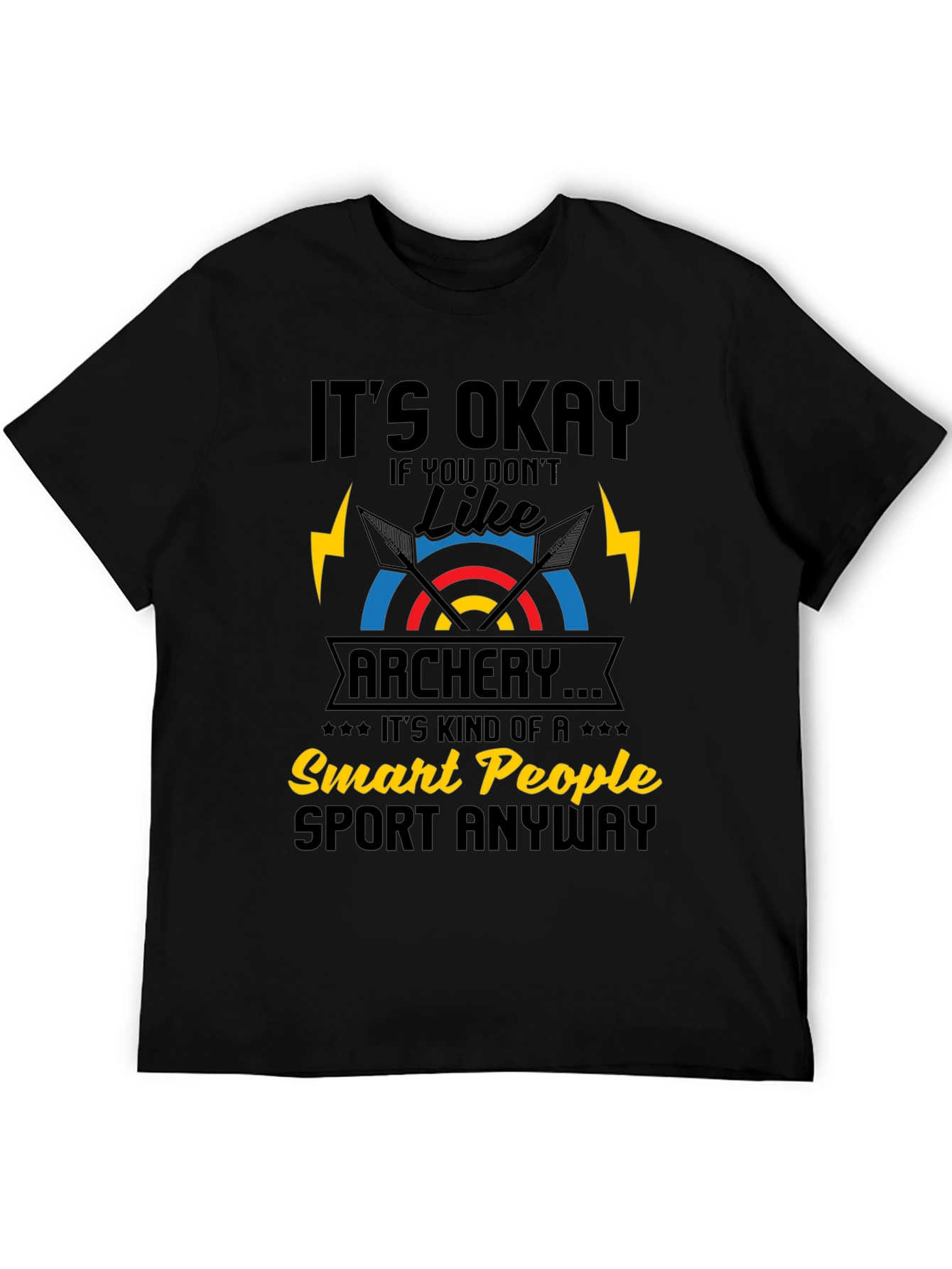 Funny Archery T-Shirt - Smart People Sport