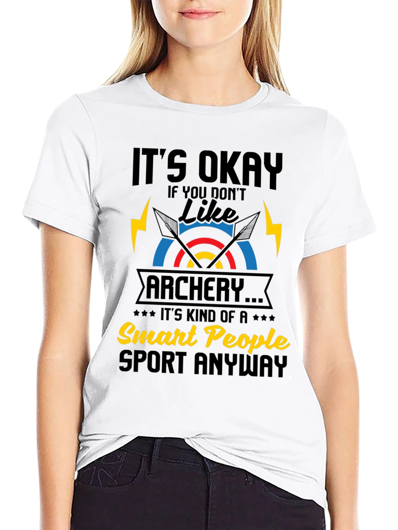 Funny Archery T-Shirt - Smart People Sport