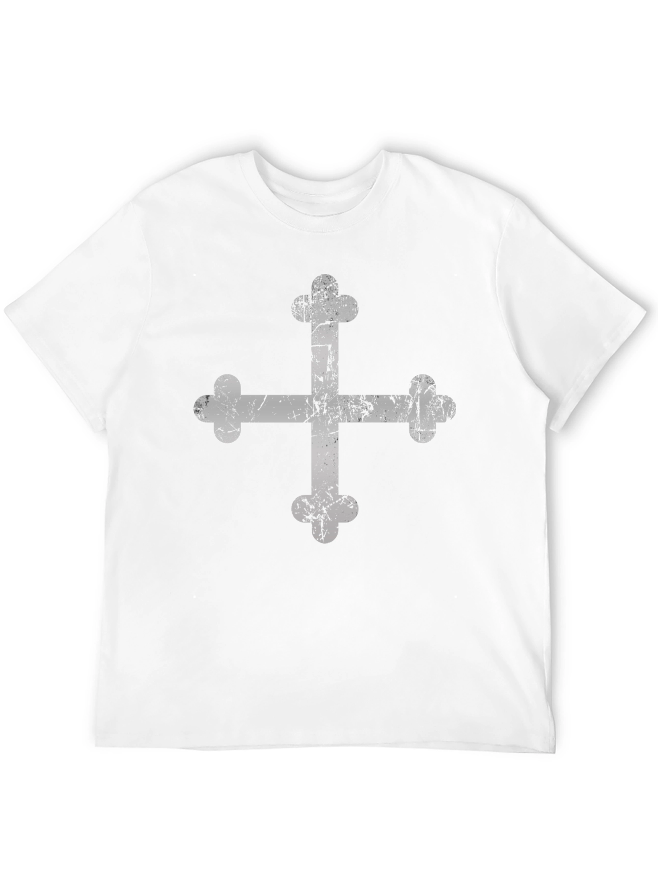Distressed Maltese Cross Graphic Tee
