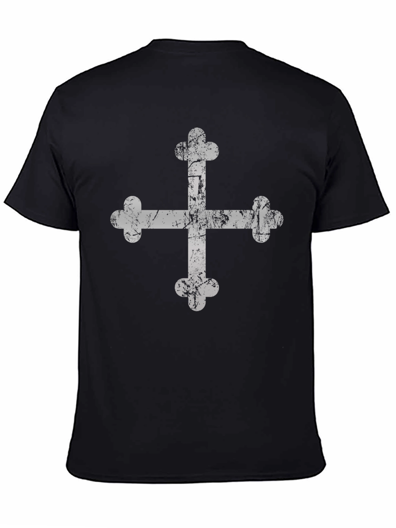 Distressed Maltese Cross Graphic Tee