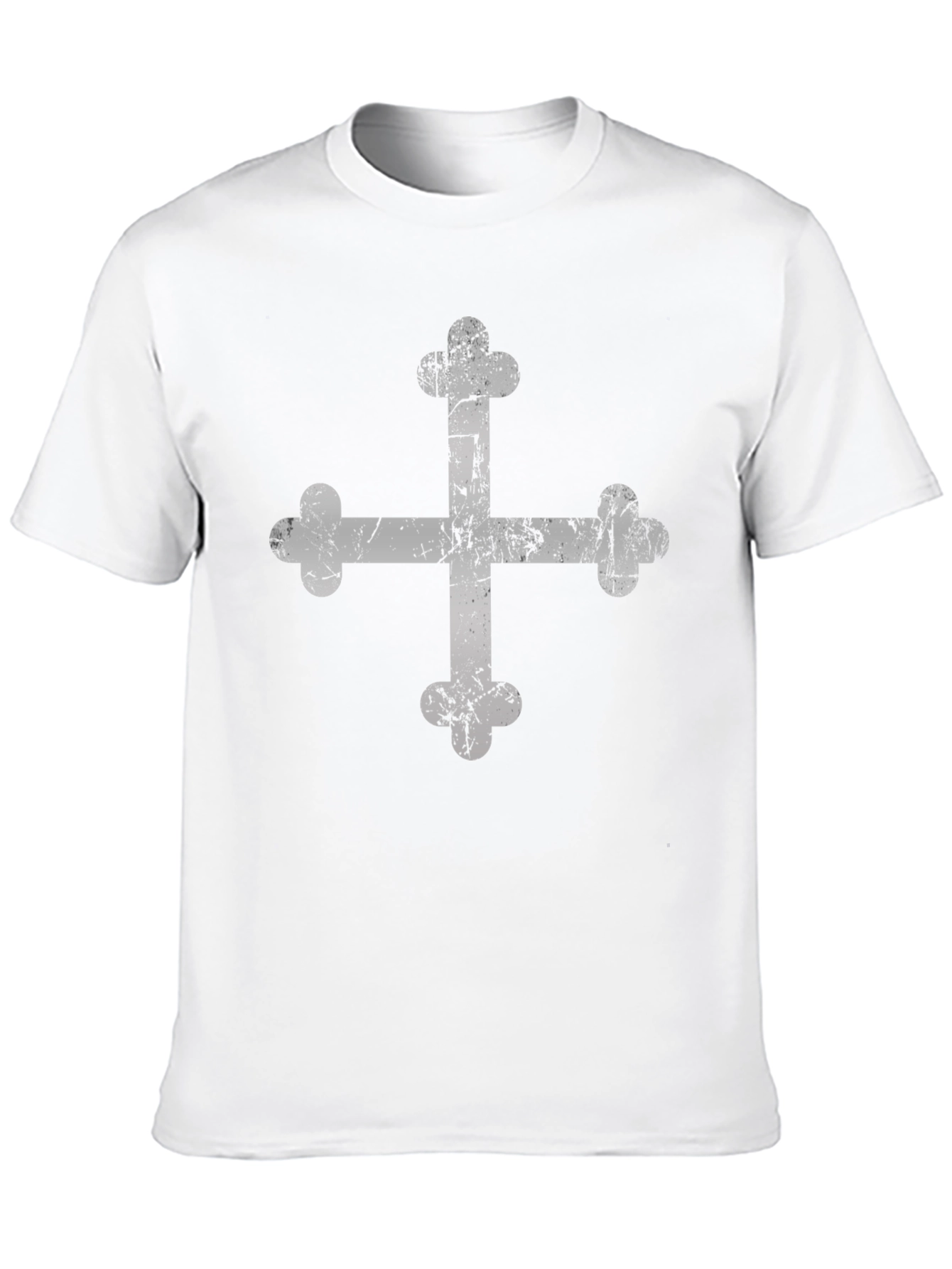 Distressed Maltese Cross Graphic Tee
