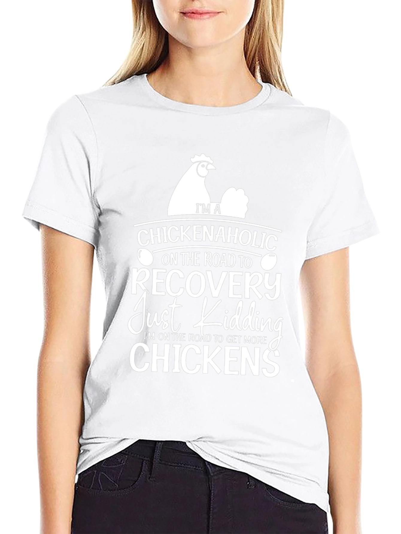 Chickenaholic T-Shirt - Funny Chicken Lover Tee