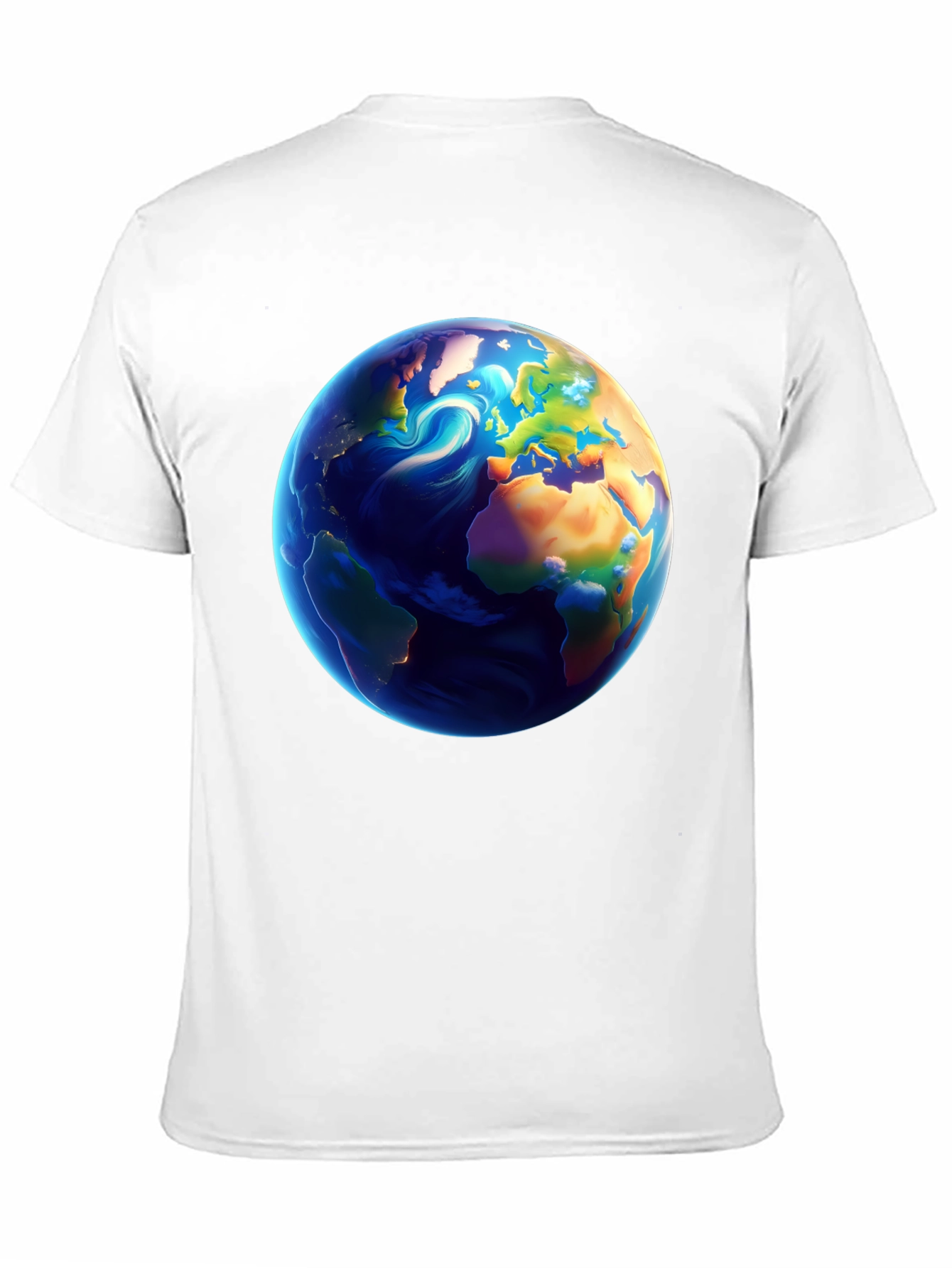 Earth Graphic Black T-Shirt - Global Design