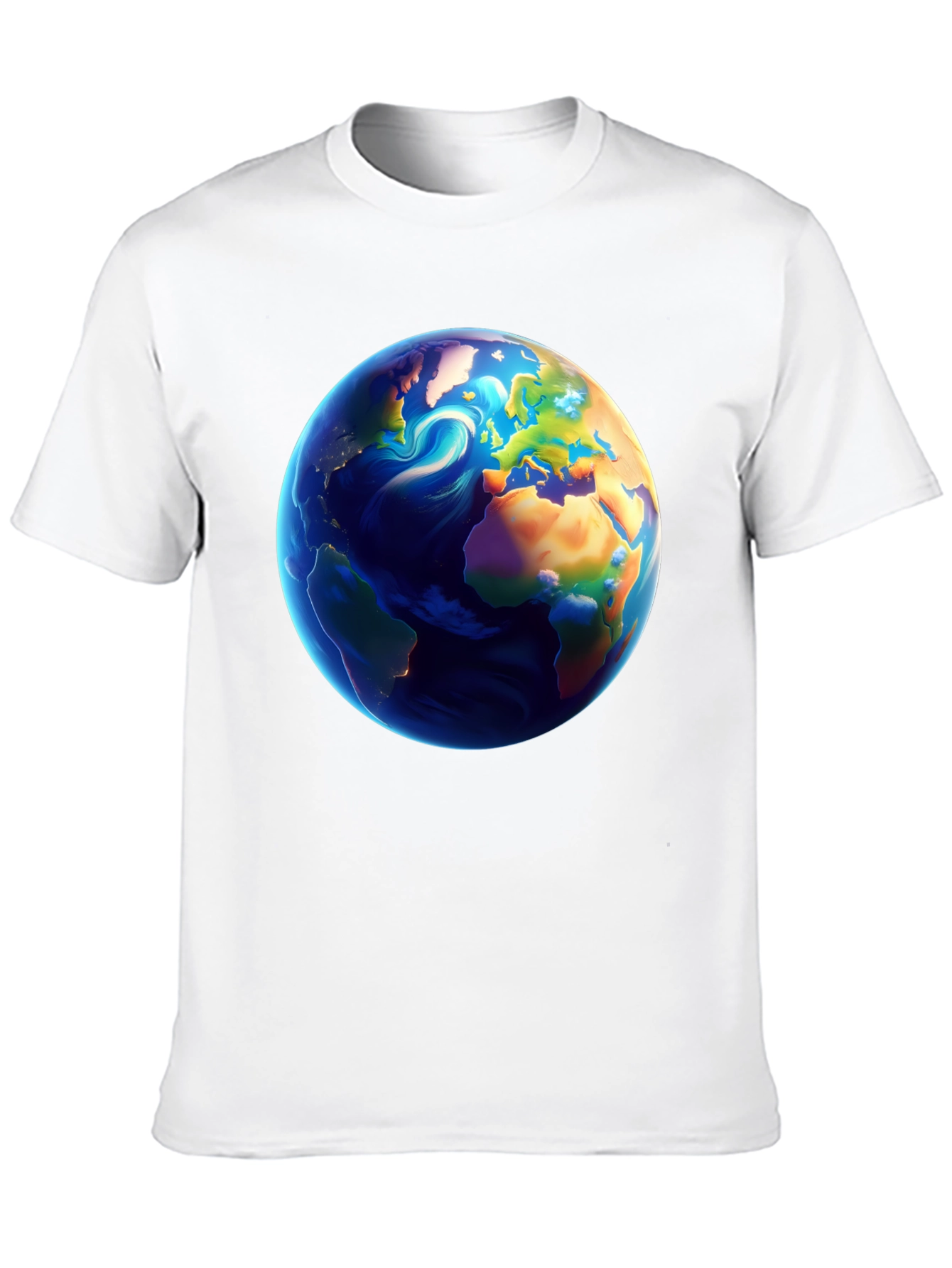 Earth Graphic Black T-Shirt - Global Design