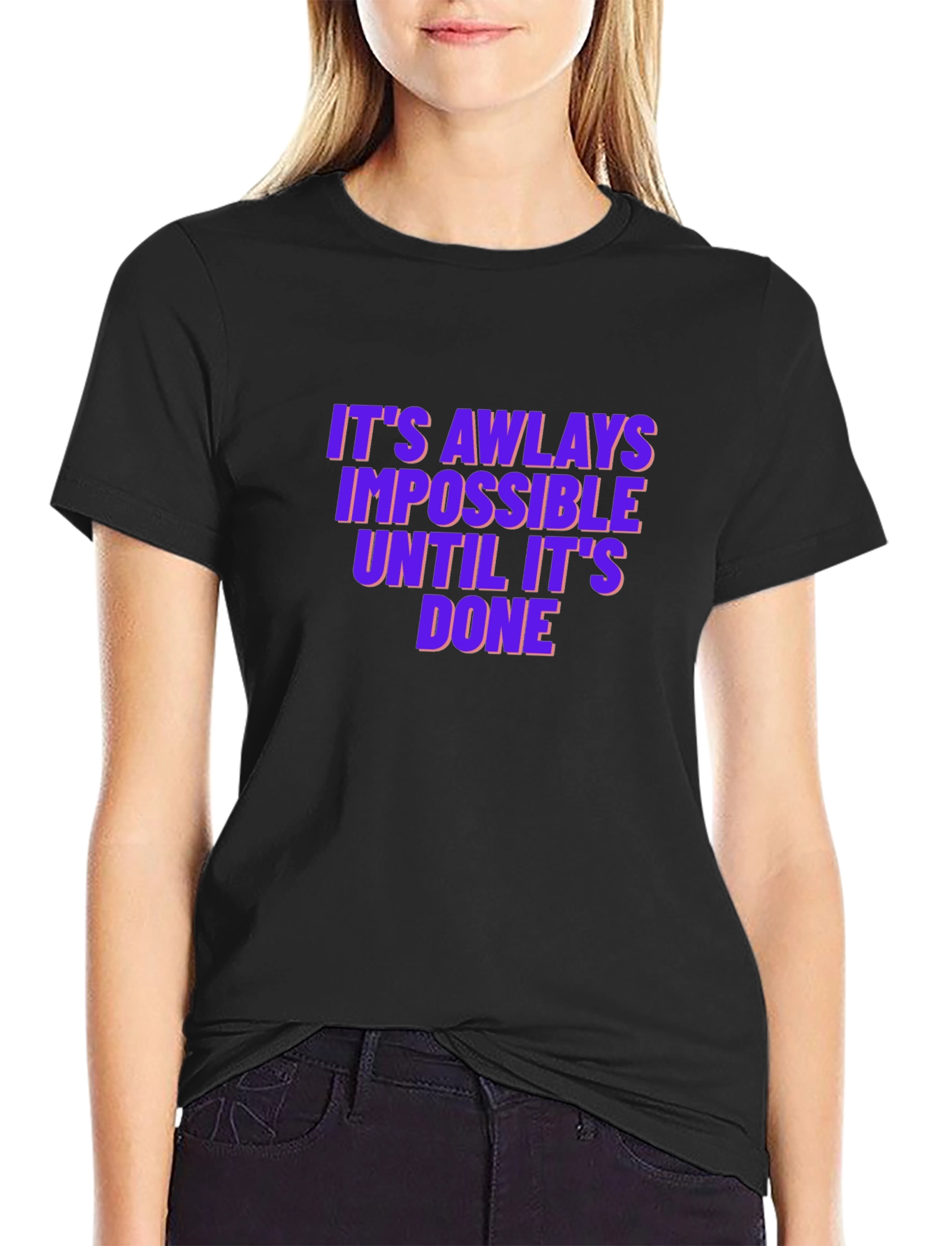 Motivational T-Shirt: Impossible Until Done