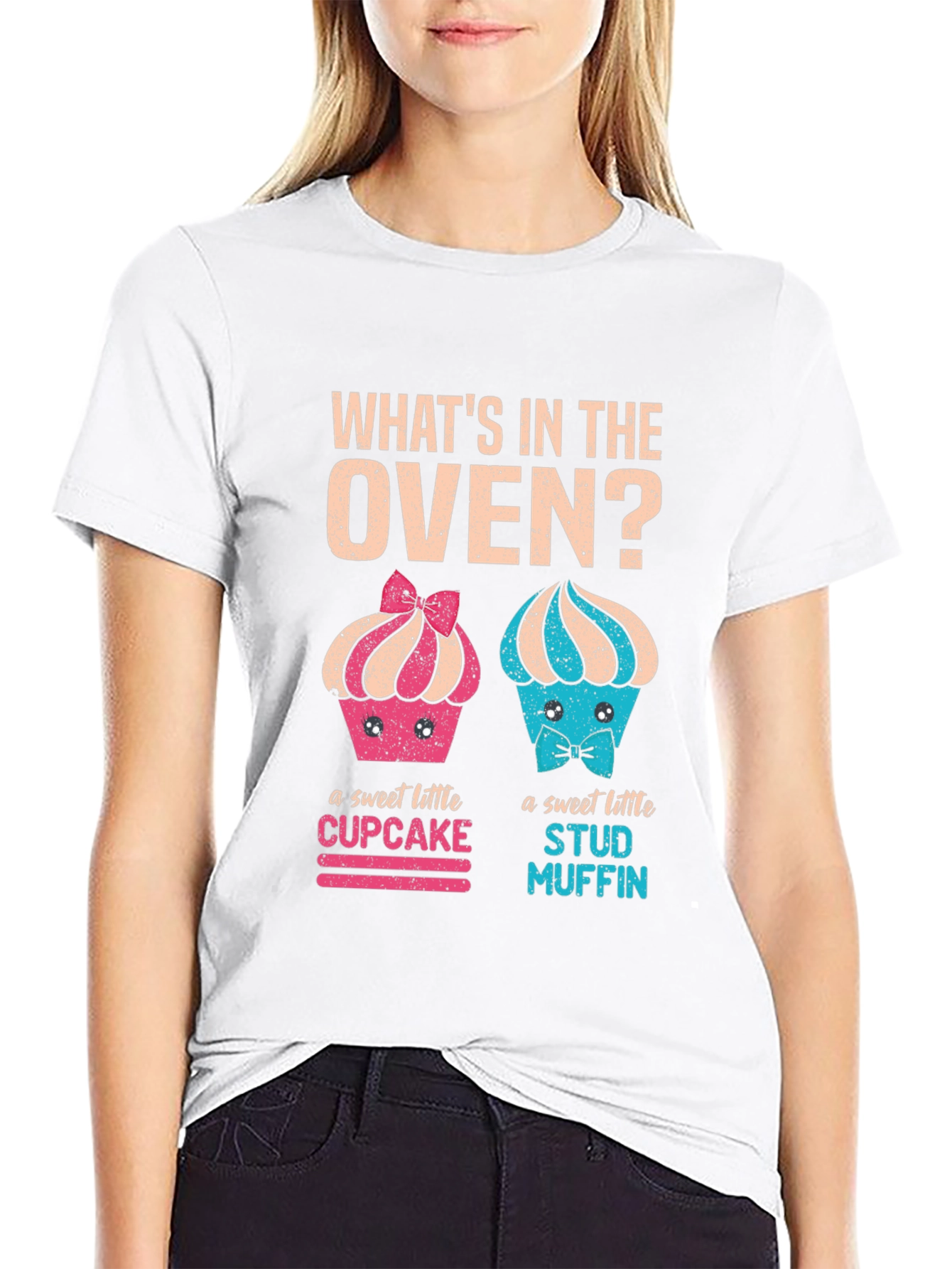 Funny Baby Announcement T-Shirt - Whats In The Oven?