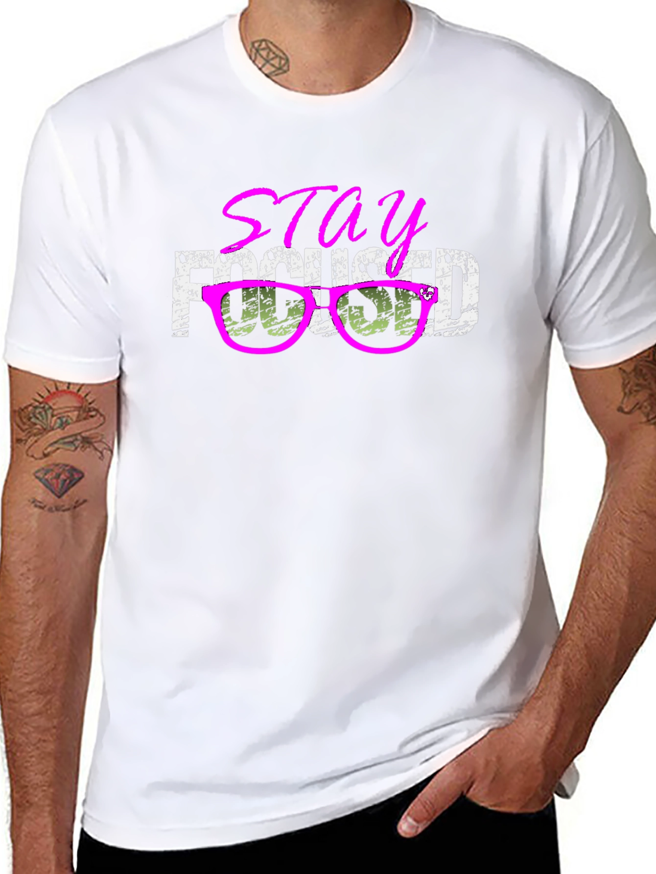 Stay Focused Graphic Tee - Casual Style