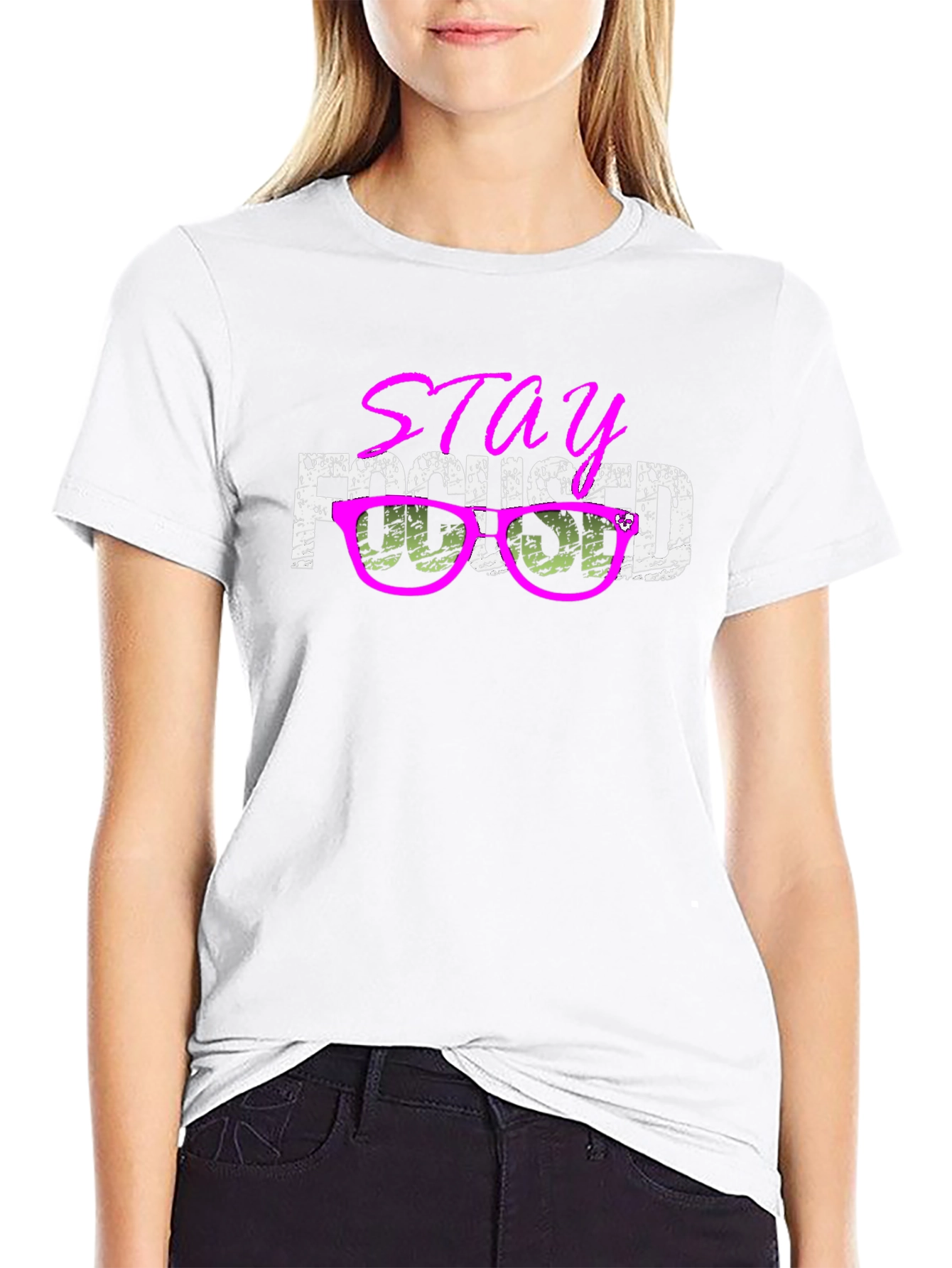 Stay Focused Graphic Tee - Casual Style