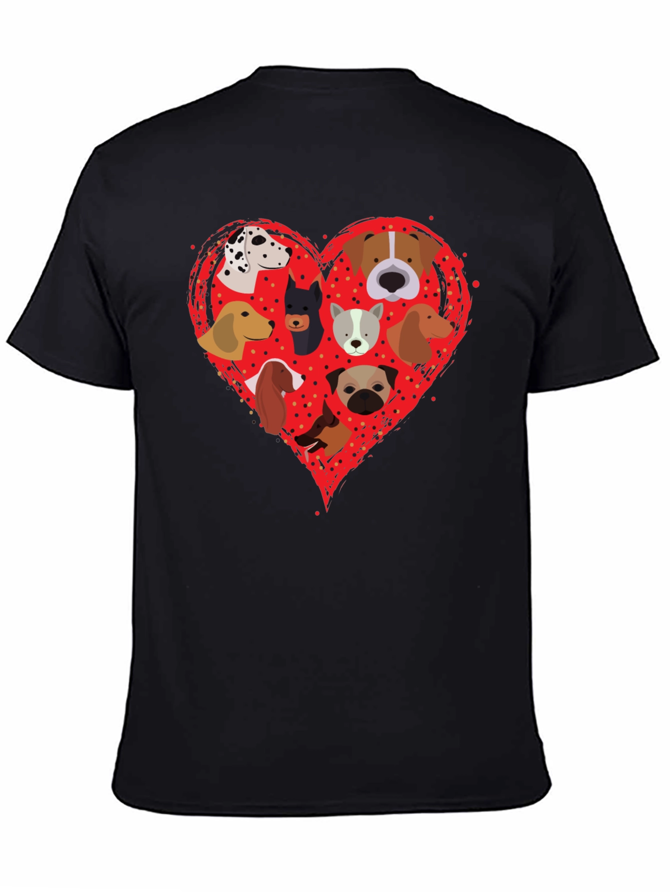 Dog Breed Heart Graphic T-Shirt