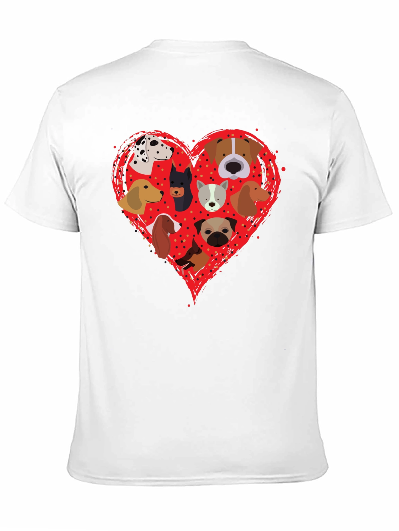 Dog Breed Heart Graphic T-Shirt