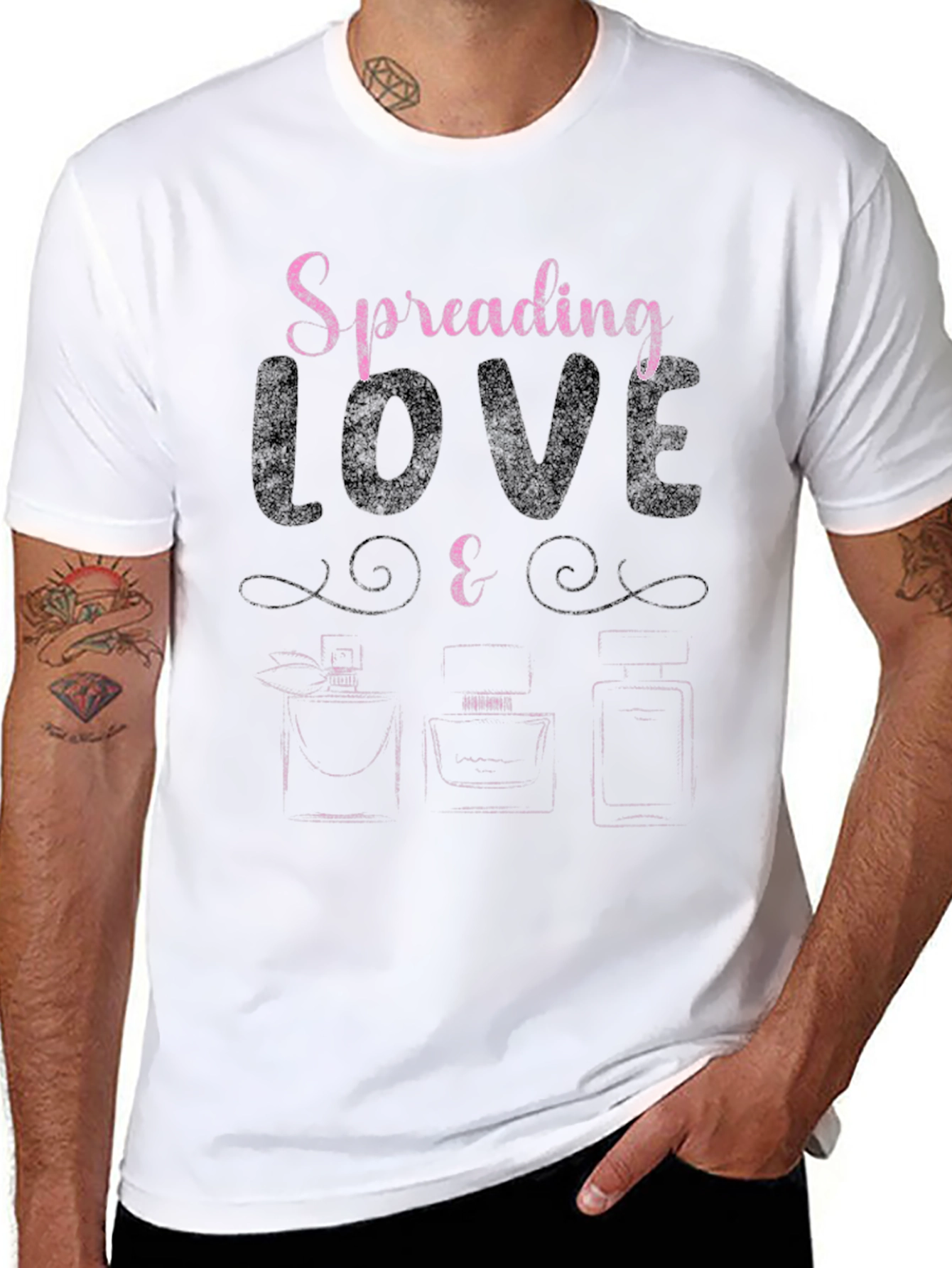 Spreading Love & Perfume Graphic Tee - Trendy
