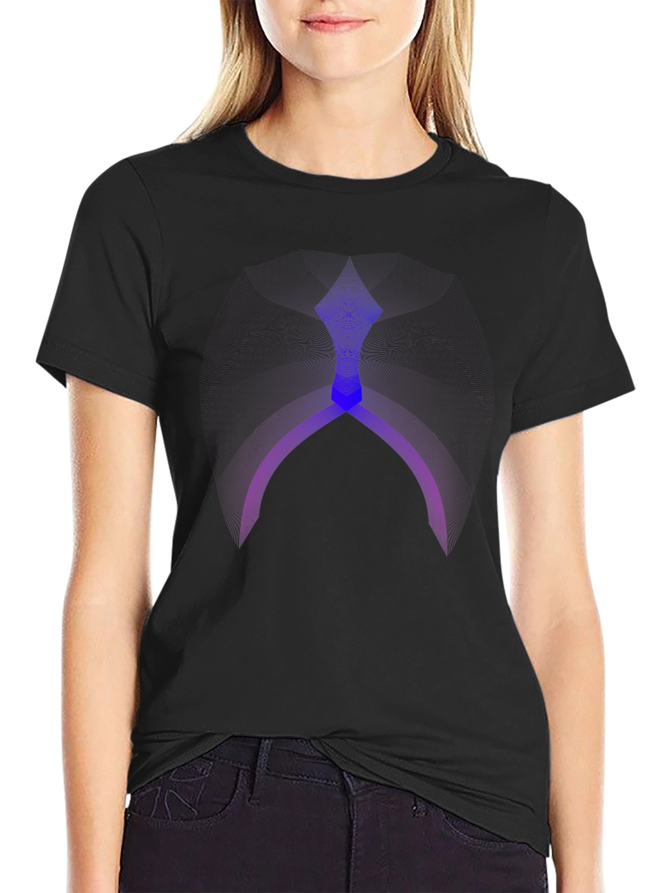 Mystic Symbol Graphic Black T-Shirt