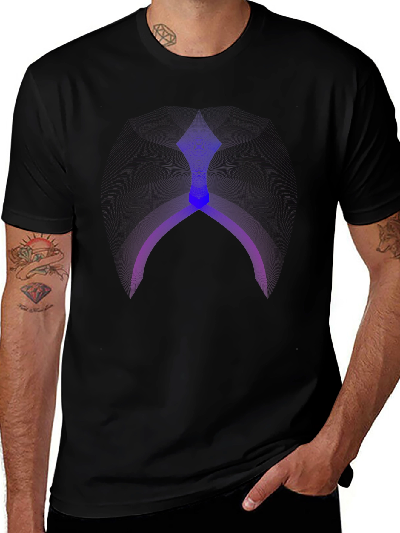 Mystic Symbol Graphic Black T-Shirt