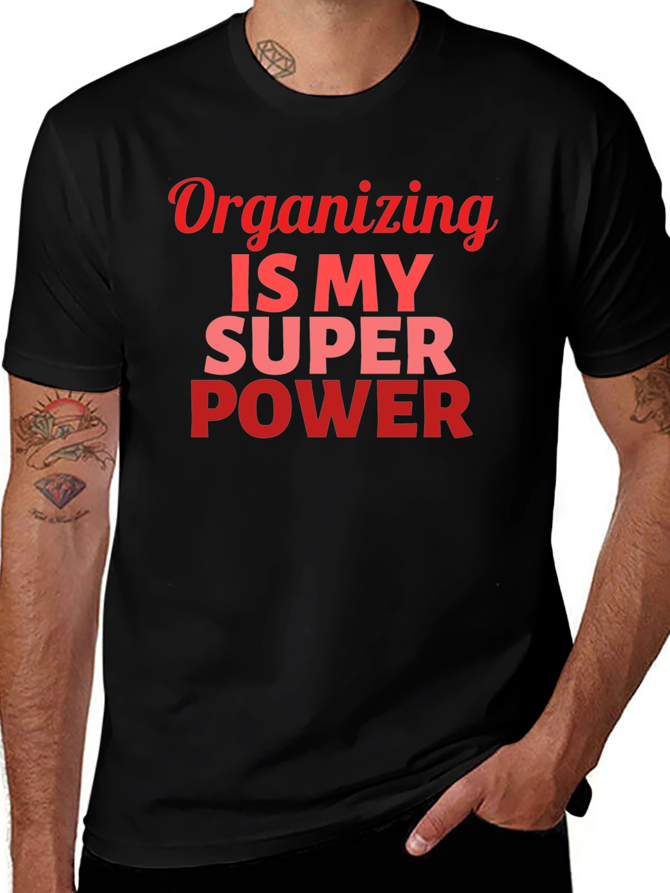 Organizing Is My Superpower Graphic T-Shirt