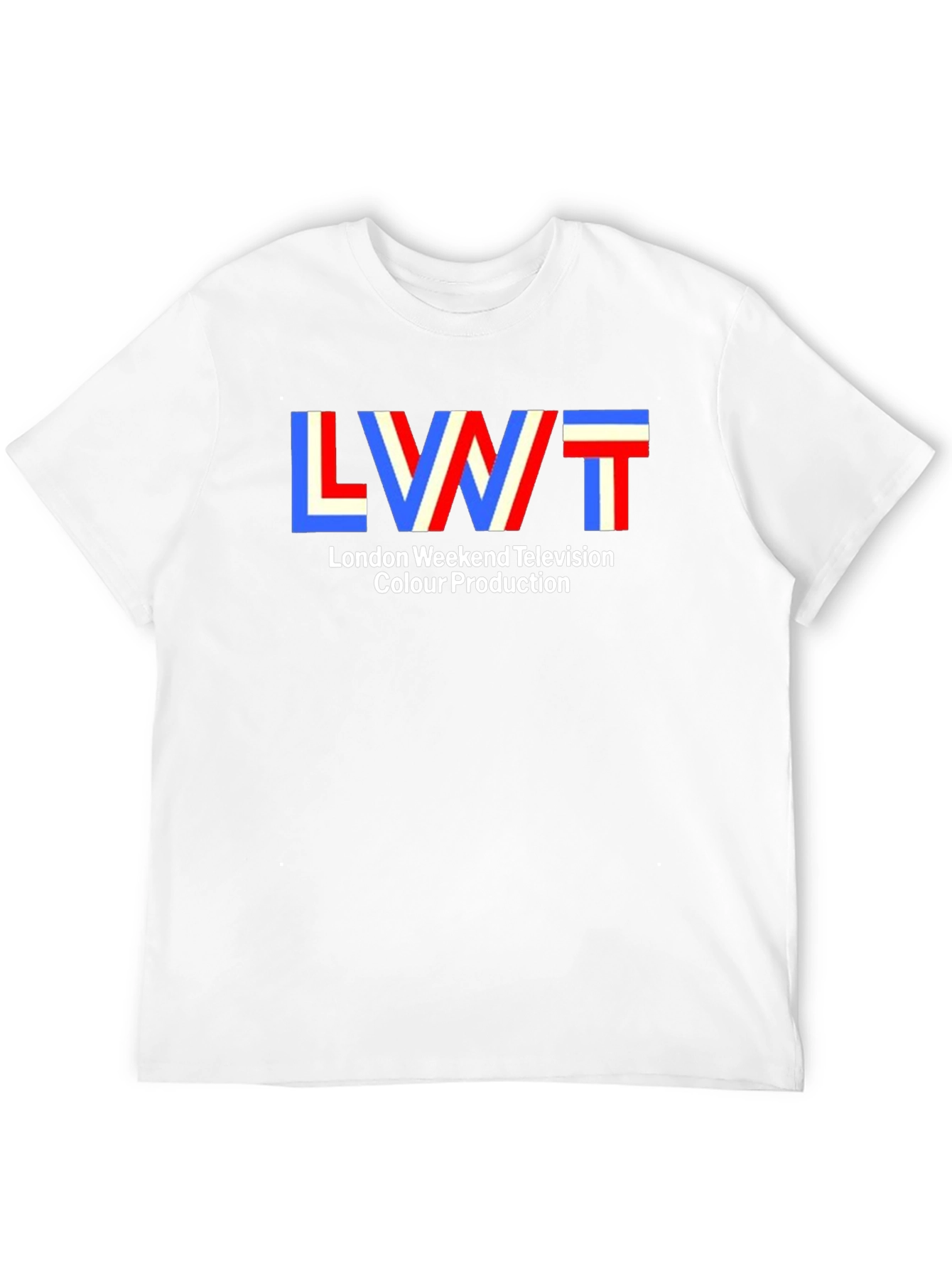 LWT London Weekend Television Retro Black T-Shirt