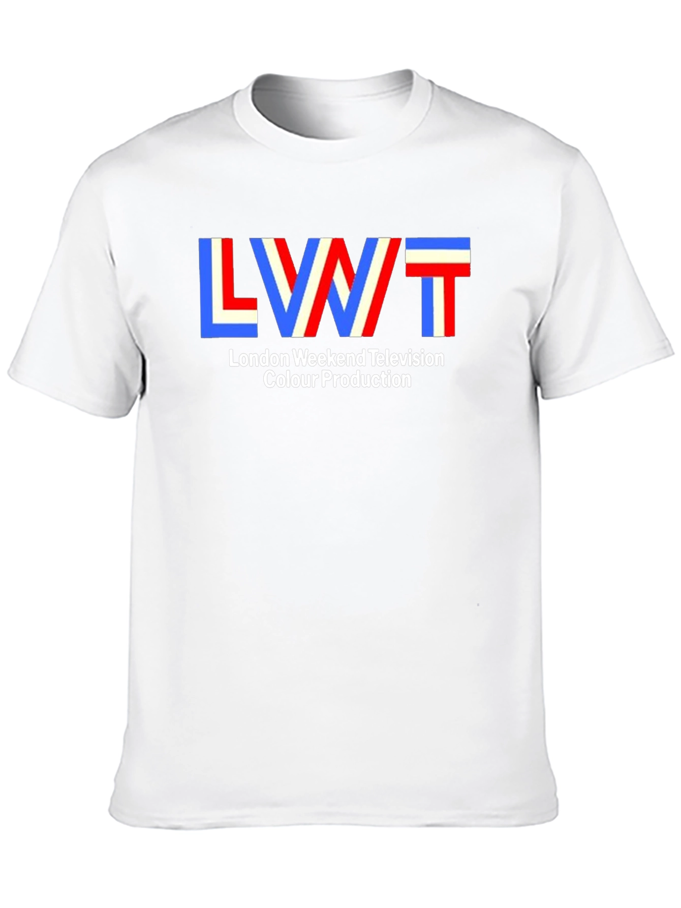 LWT London Weekend Television Retro Black T-Shirt