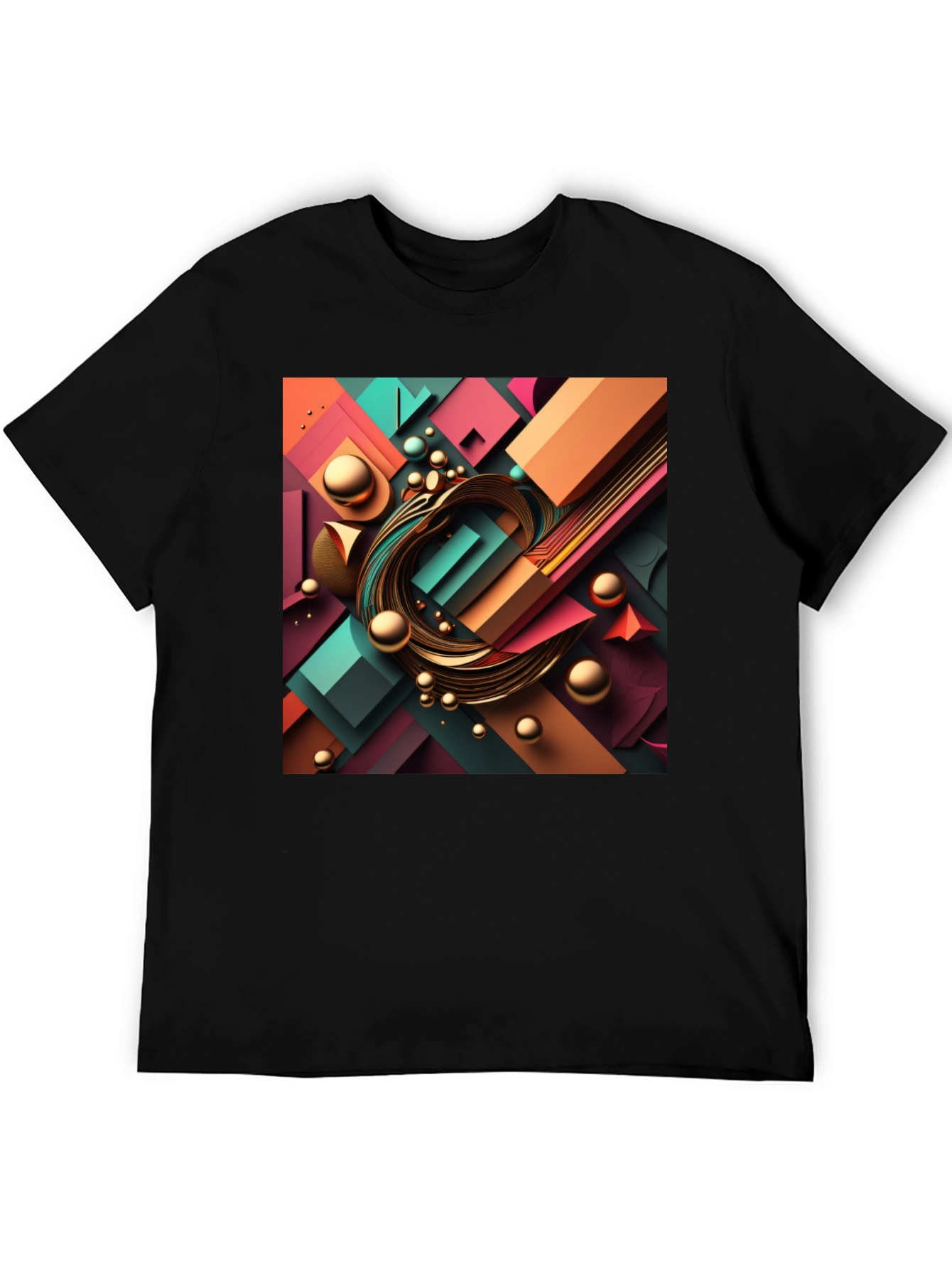 Abstract Geometric Design T-Shirt