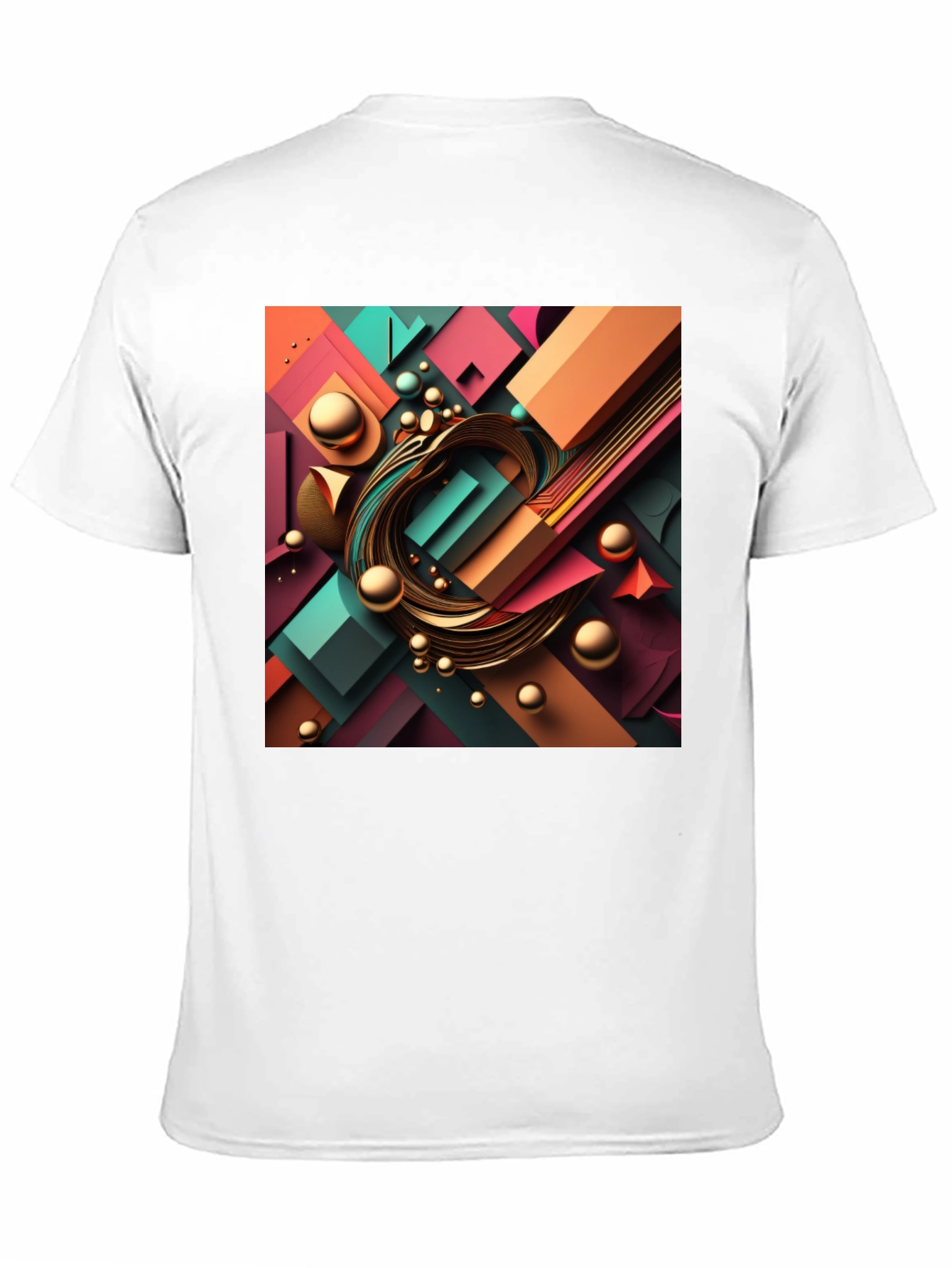 Abstract Geometric Design T-Shirt