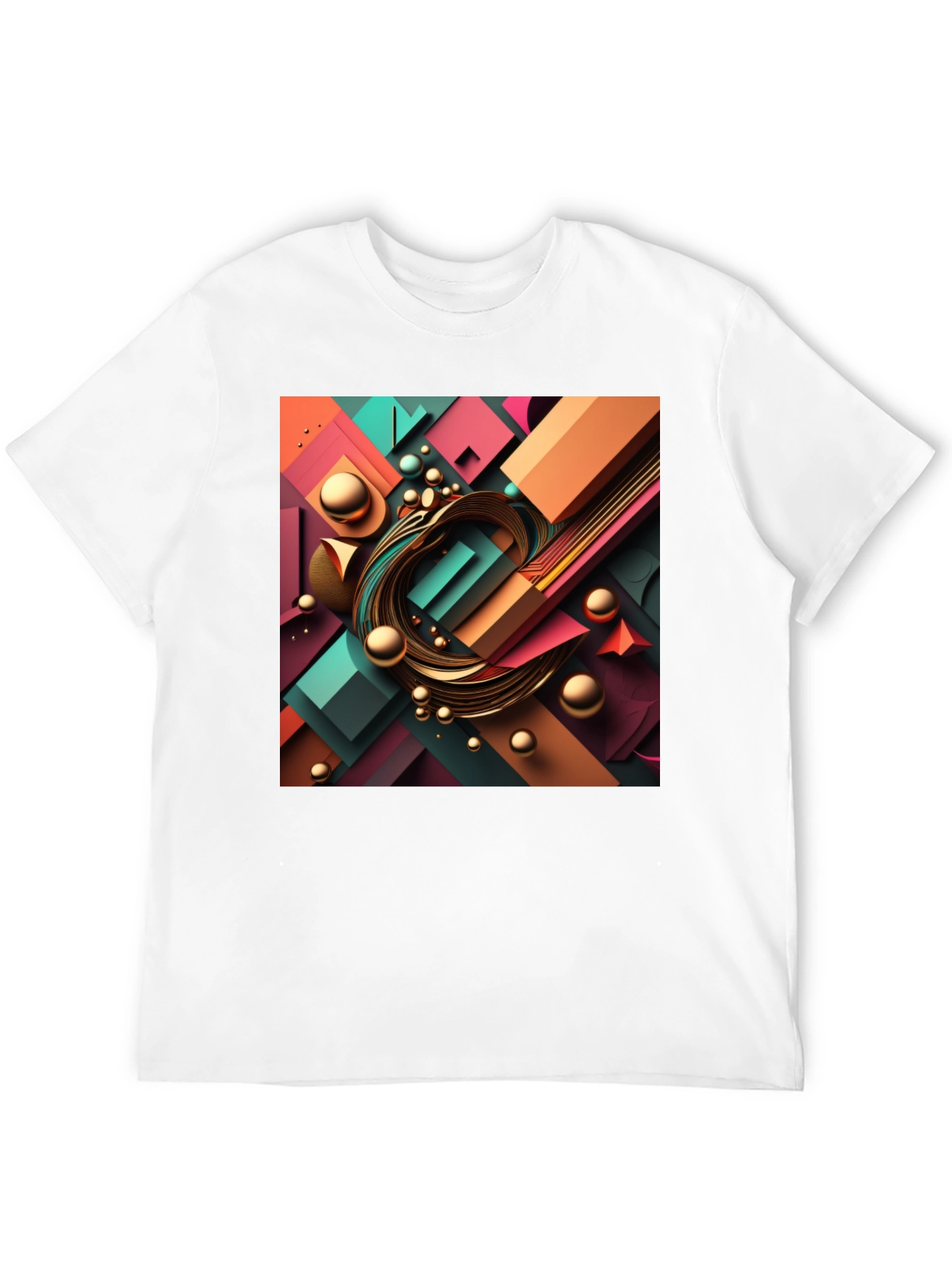 Abstract Geometric Design T-Shirt