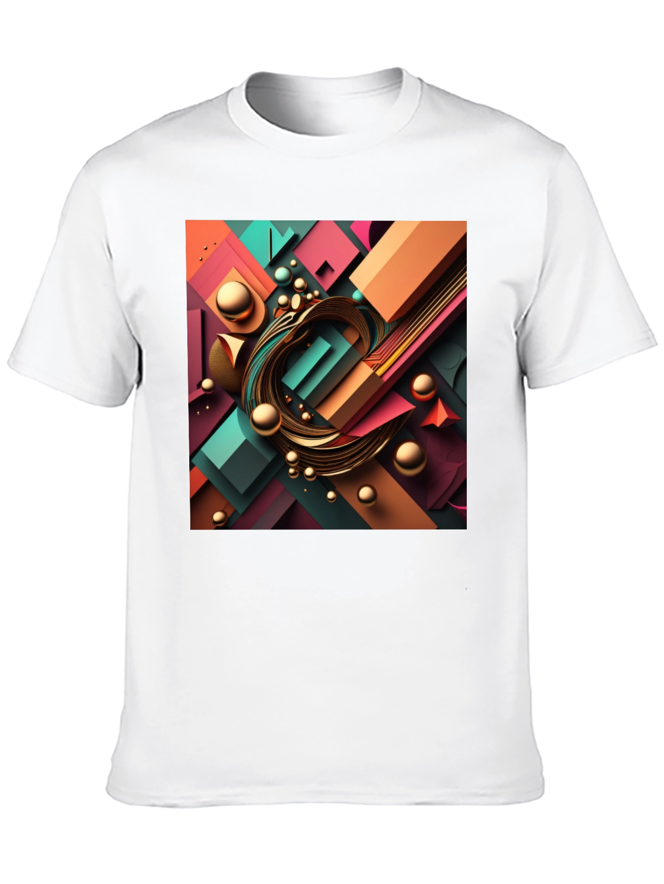 Abstract Geometric Design T-Shirt