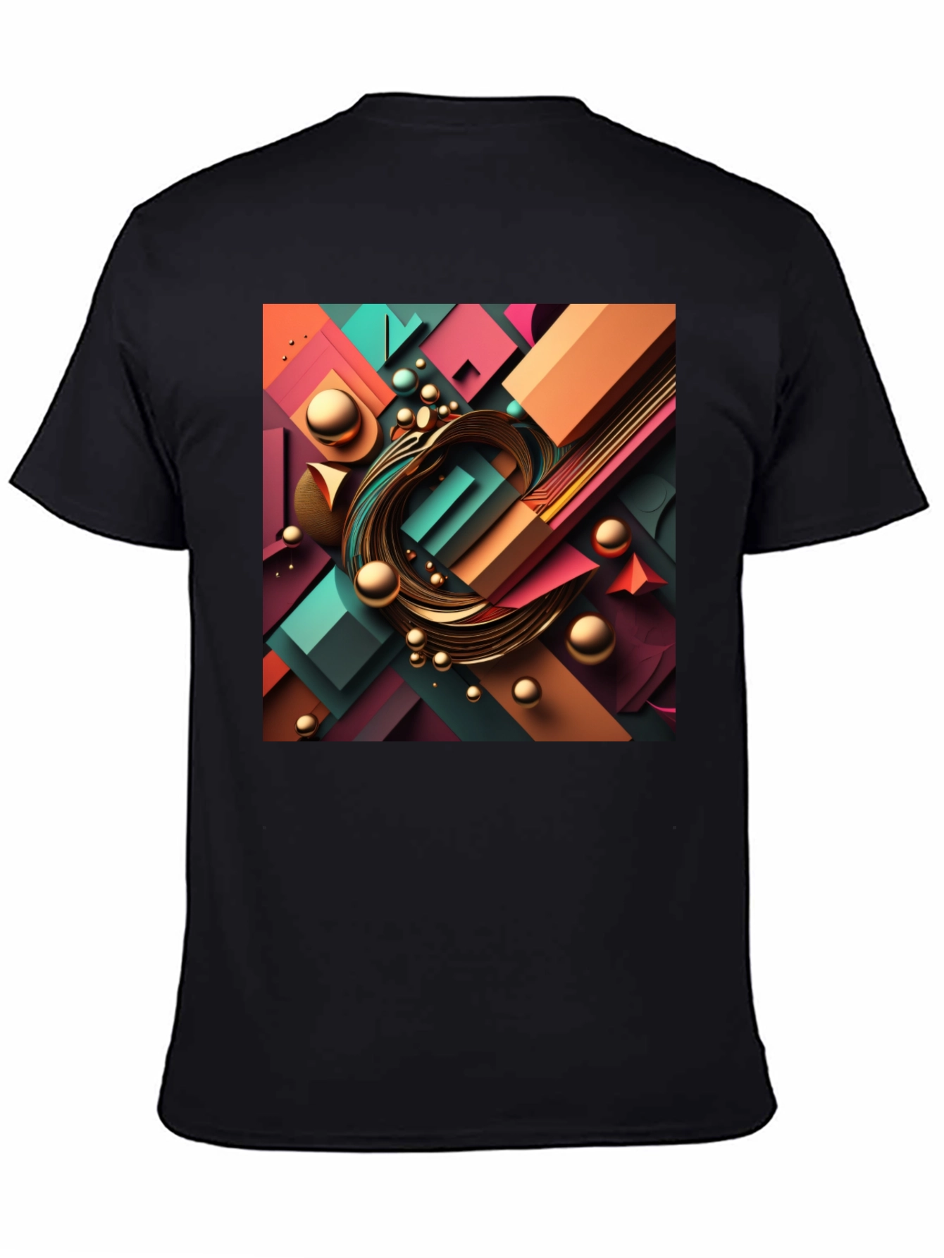 Abstract Geometric Design T-Shirt