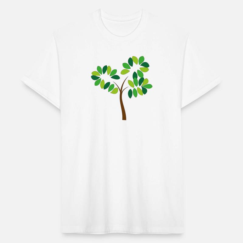 Abstract Green Leaf Tree Design