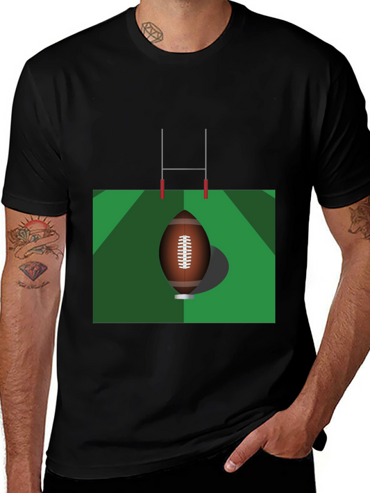 Rugby Graphic Tee - Classic Black