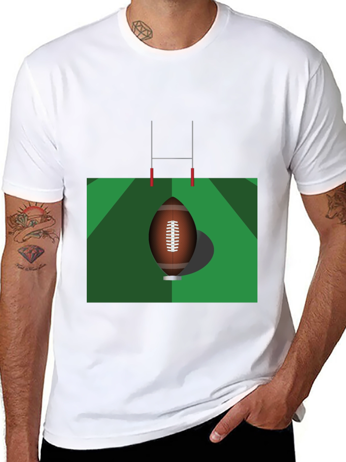 Rugby Graphic Tee - Classic Black