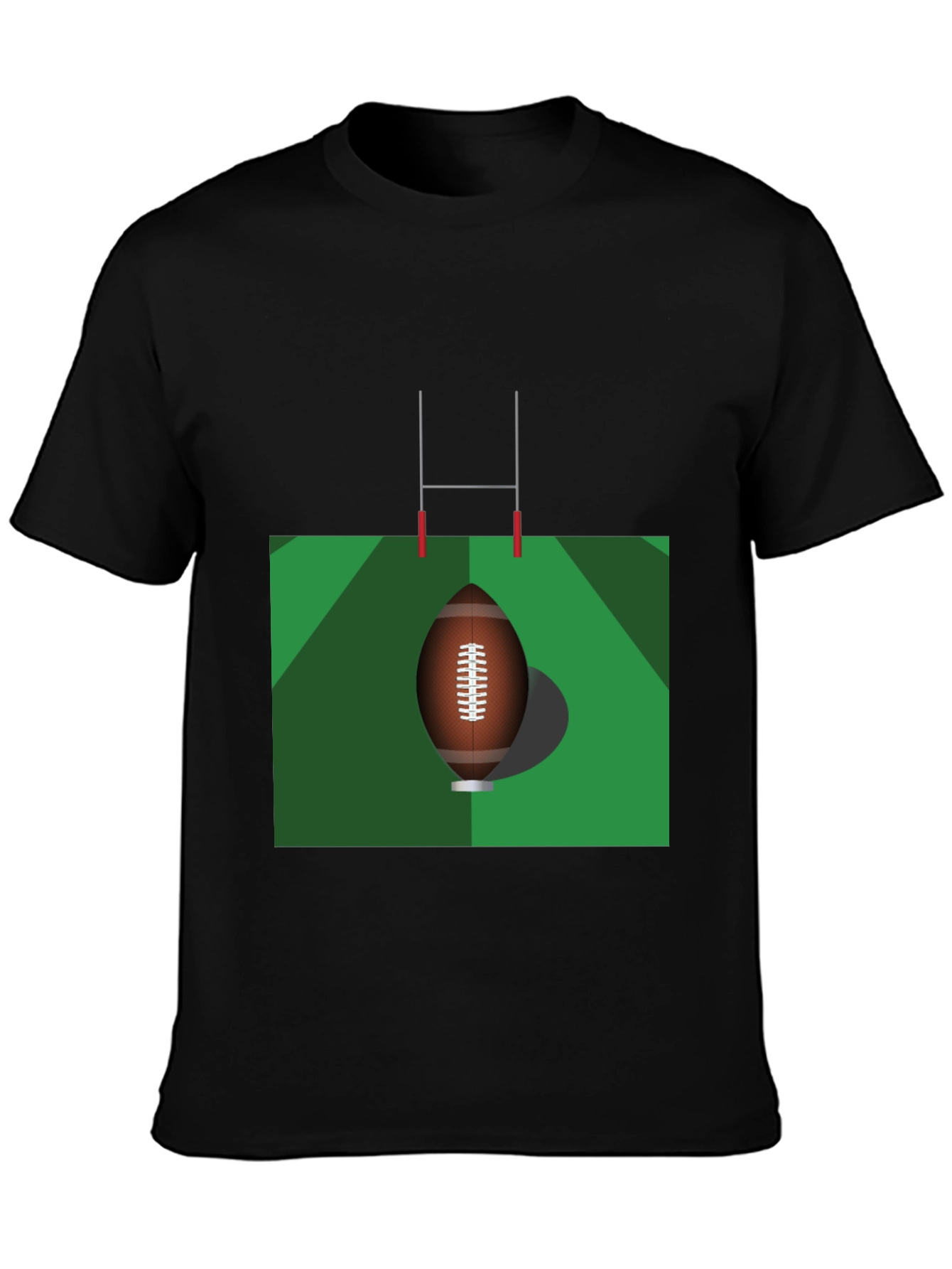 Rugby Graphic Tee - Classic Black