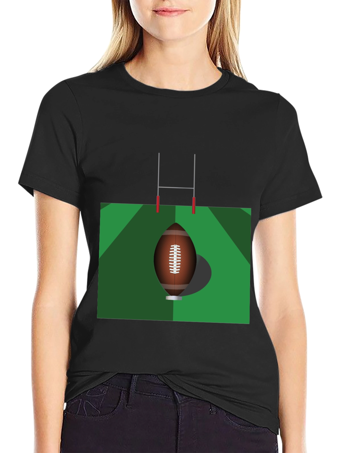 Rugby Graphic Tee - Classic Black