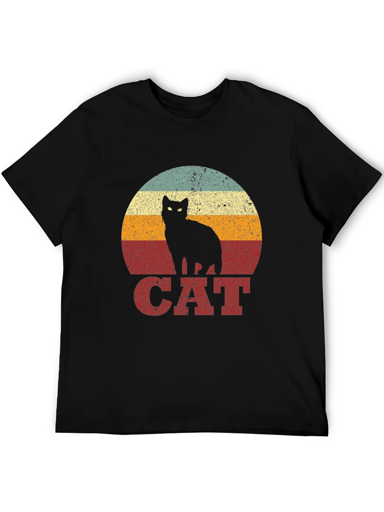 Retro Cat Graphic T-Shirt