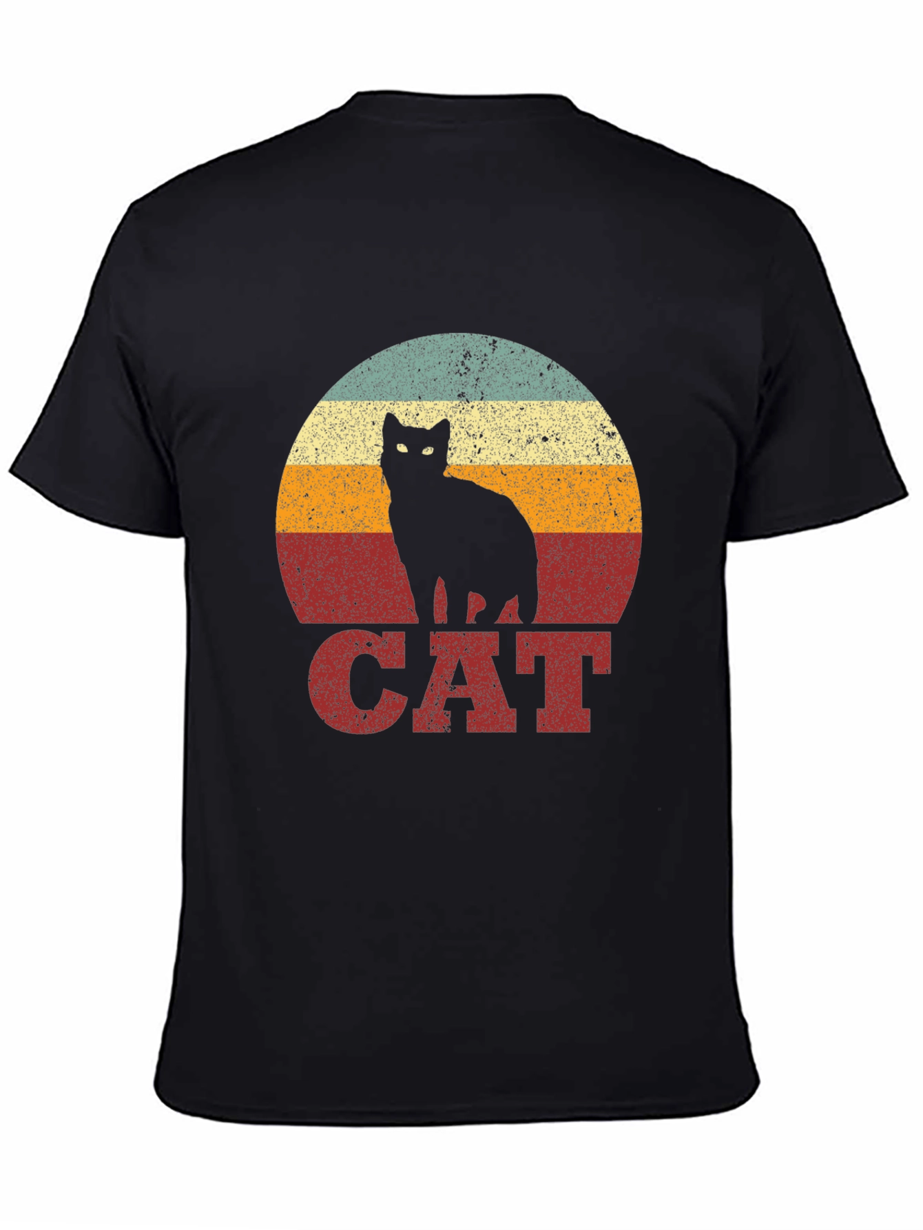 Retro Cat Graphic T-Shirt