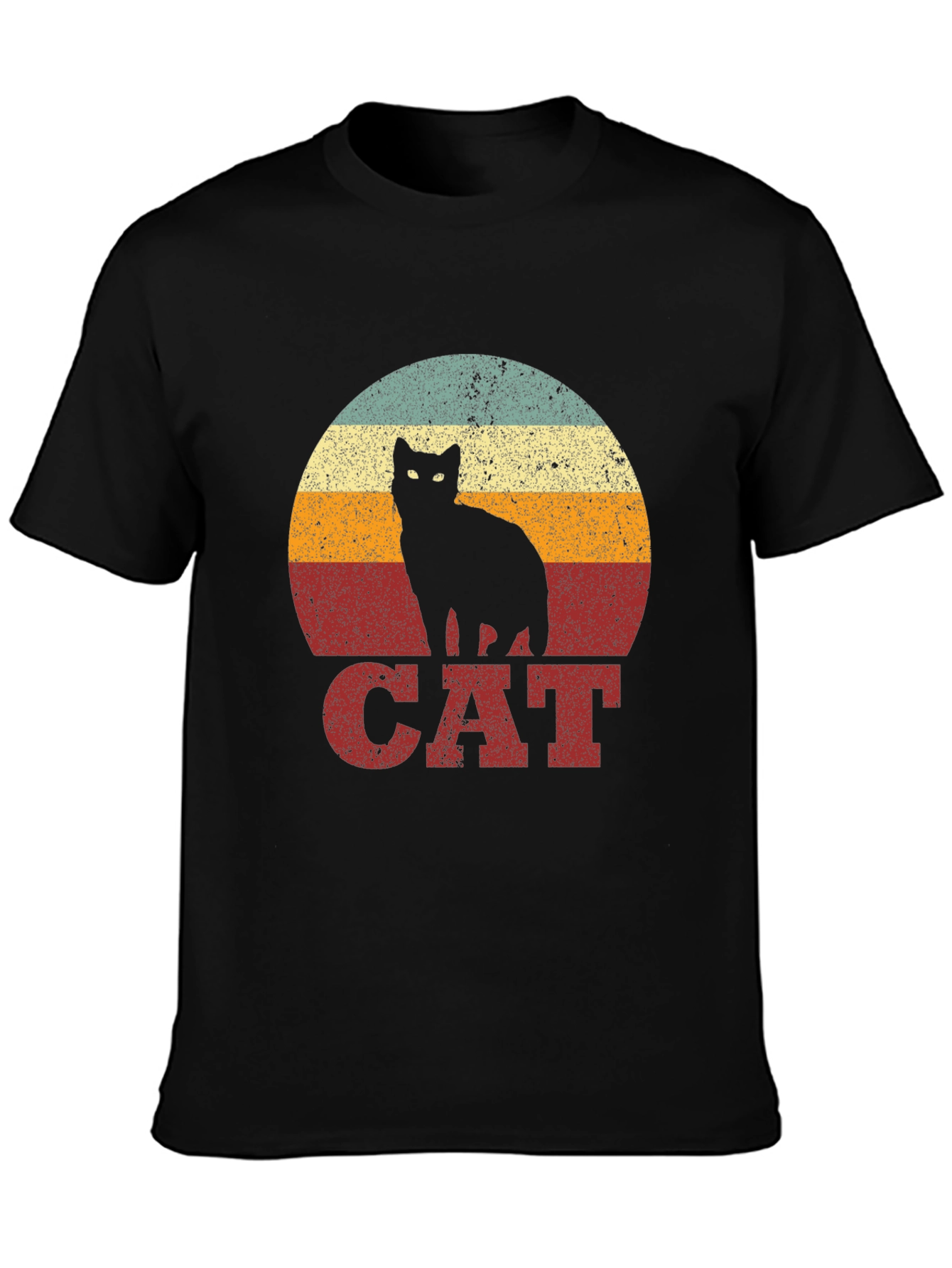 Retro Cat Graphic T-Shirt