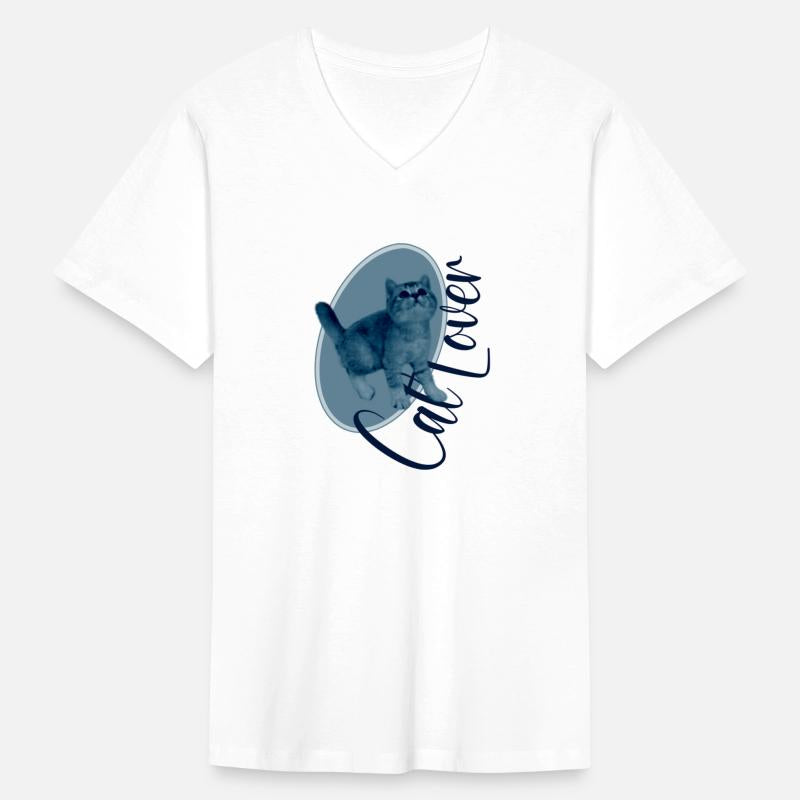 Adorable Cat Lover Design blue