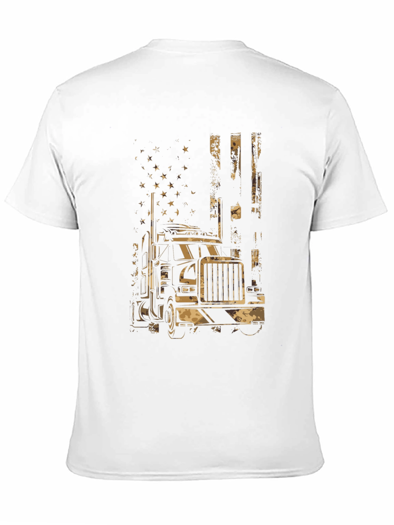 Trucker American Flag Graphic Tee