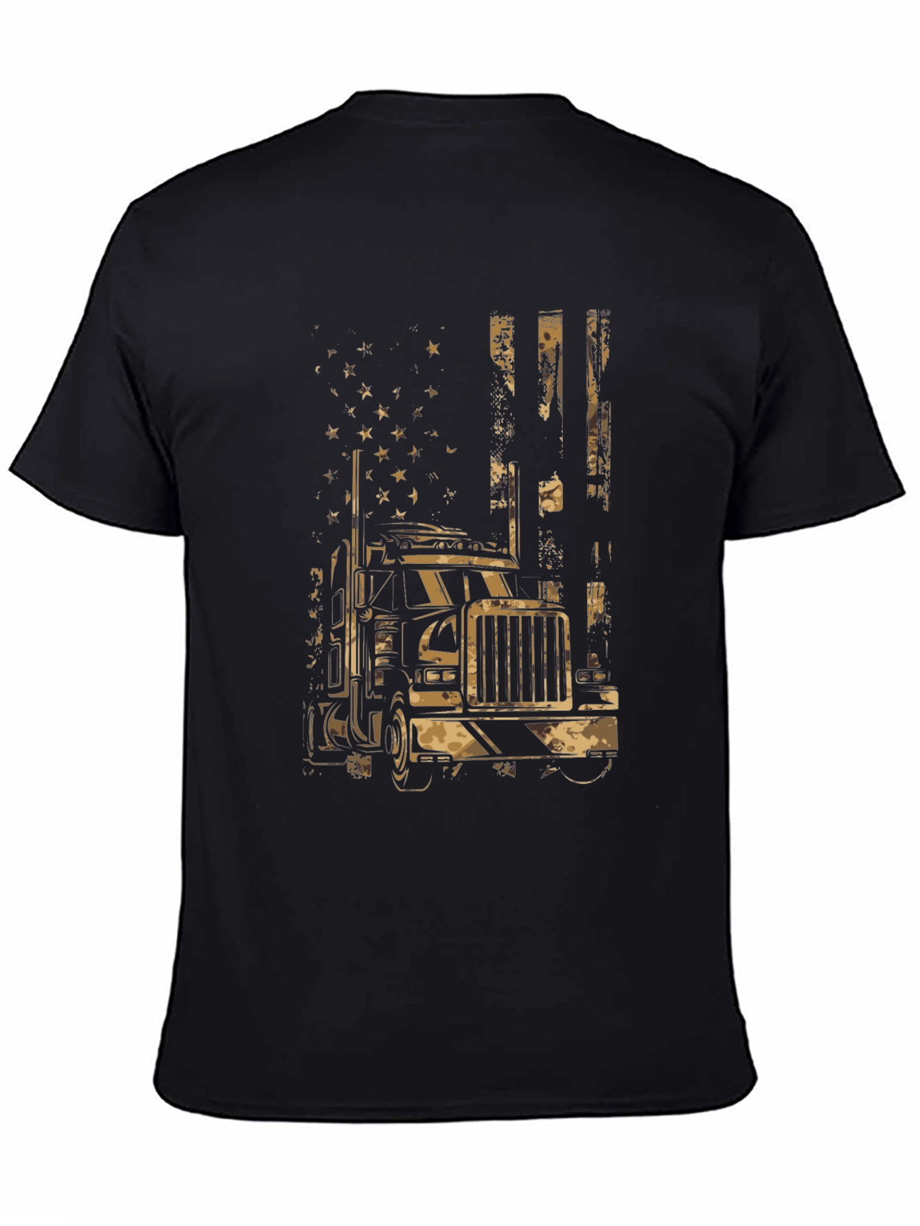 Trucker American Flag Graphic Tee