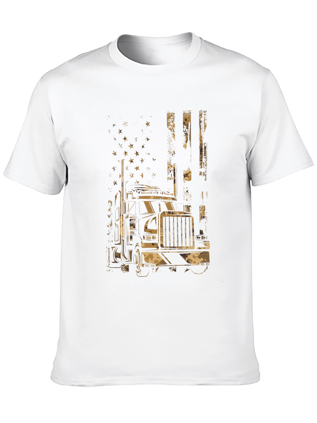 Trucker American Flag Graphic Tee