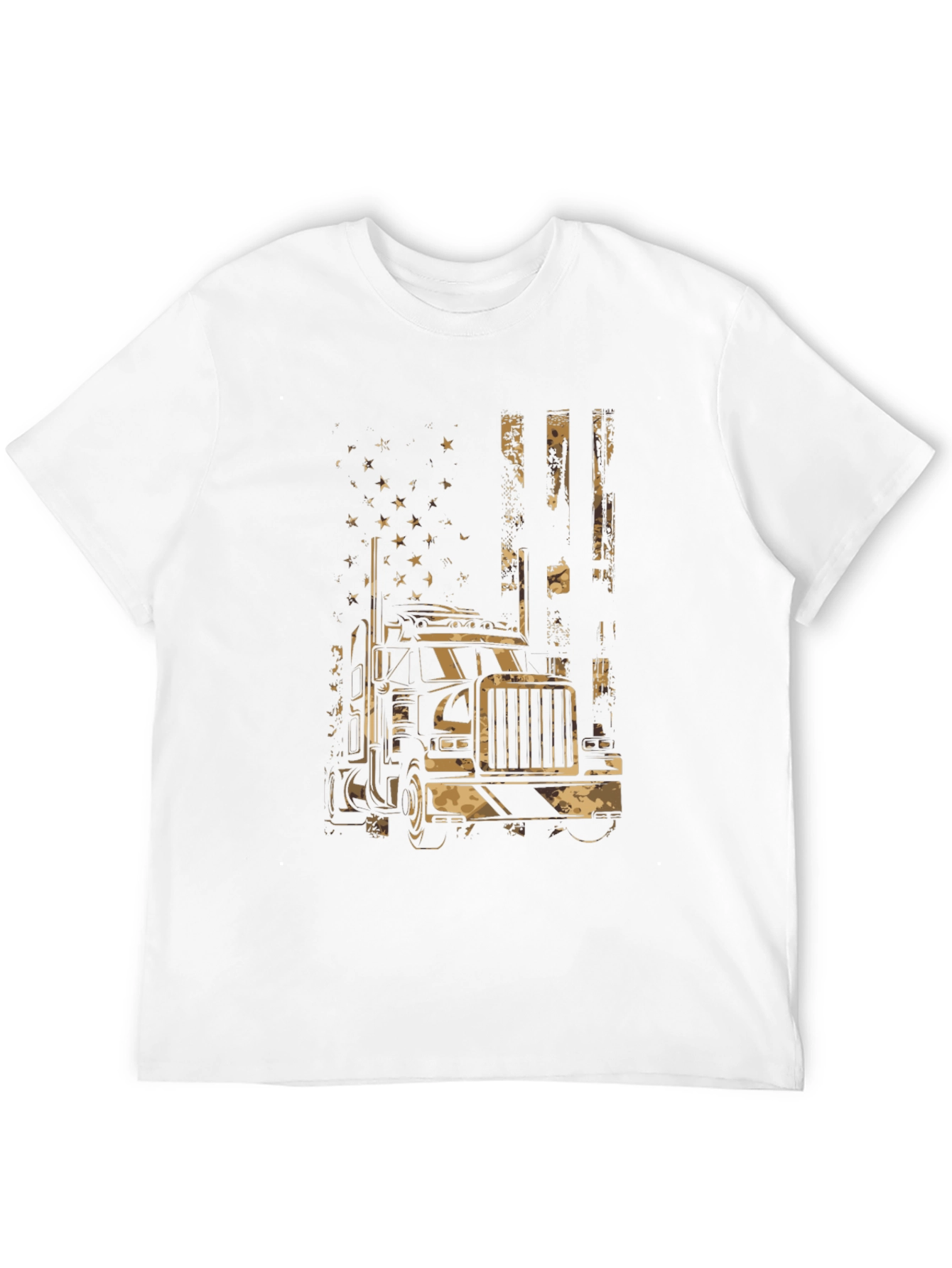 Trucker American Flag Graphic Tee