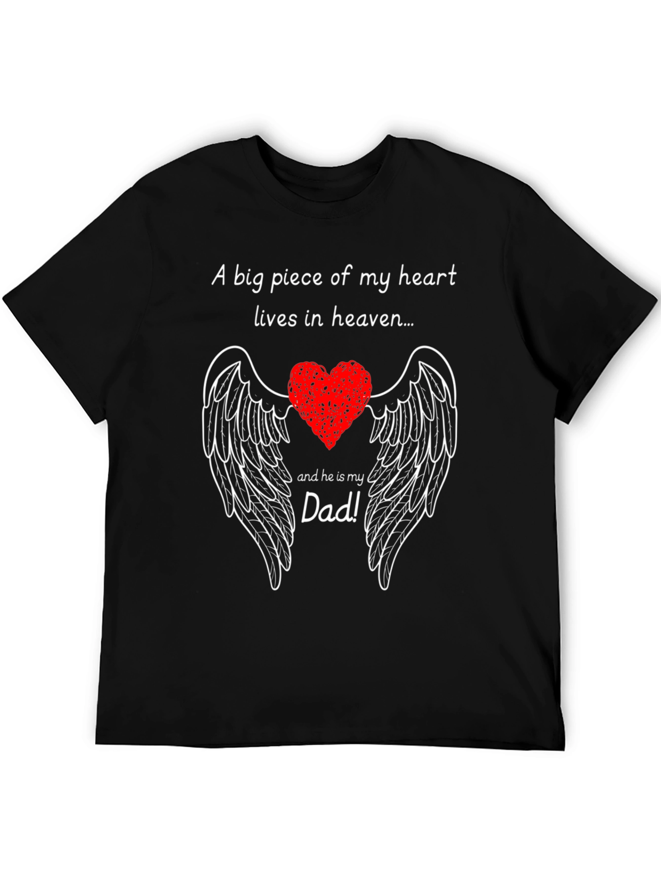 Dad in Heaven Memorial T-Shirt