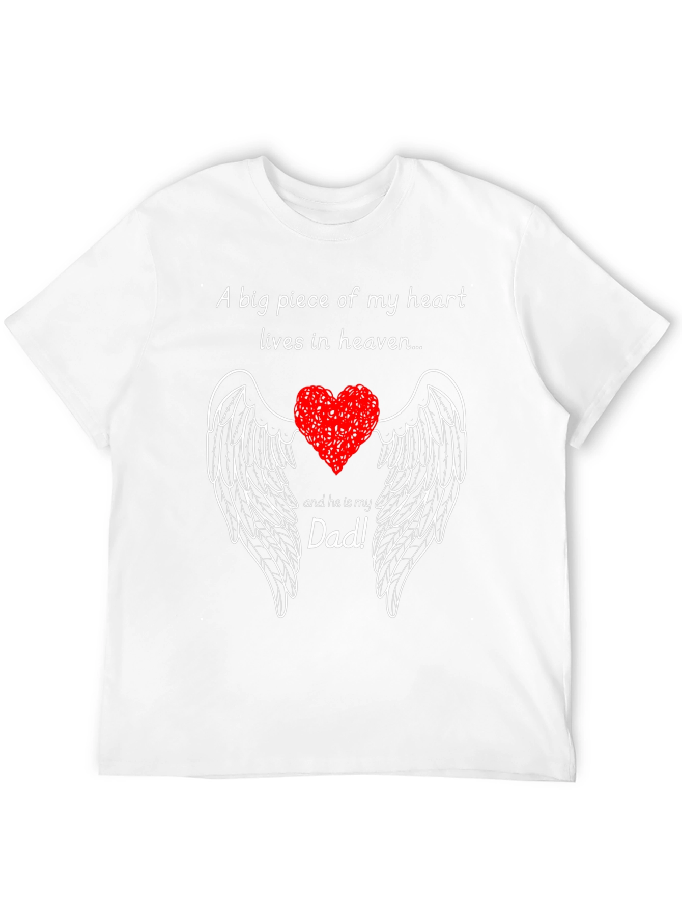 Dad in Heaven Memorial T-Shirt