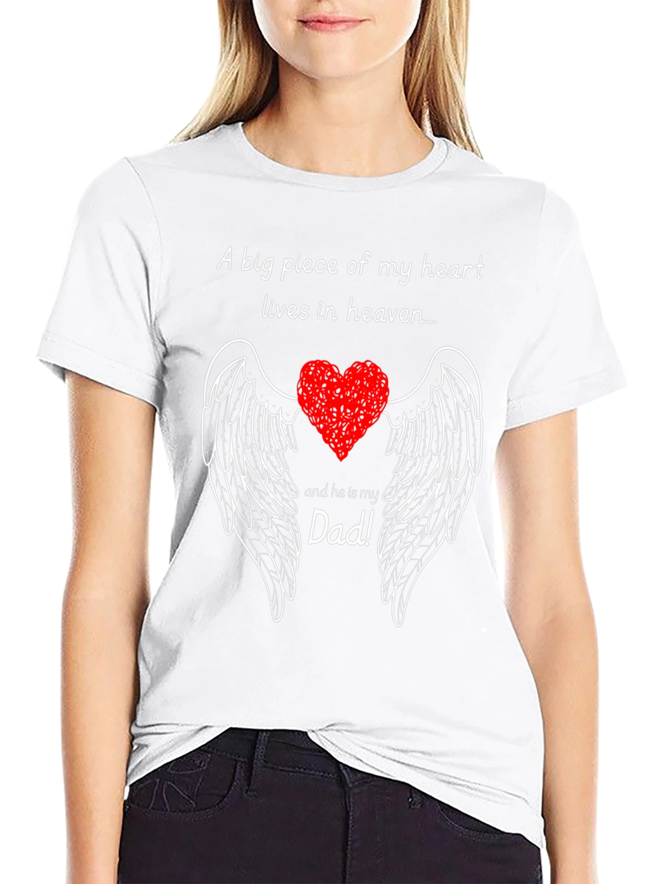 Dad in Heaven Memorial T-Shirt