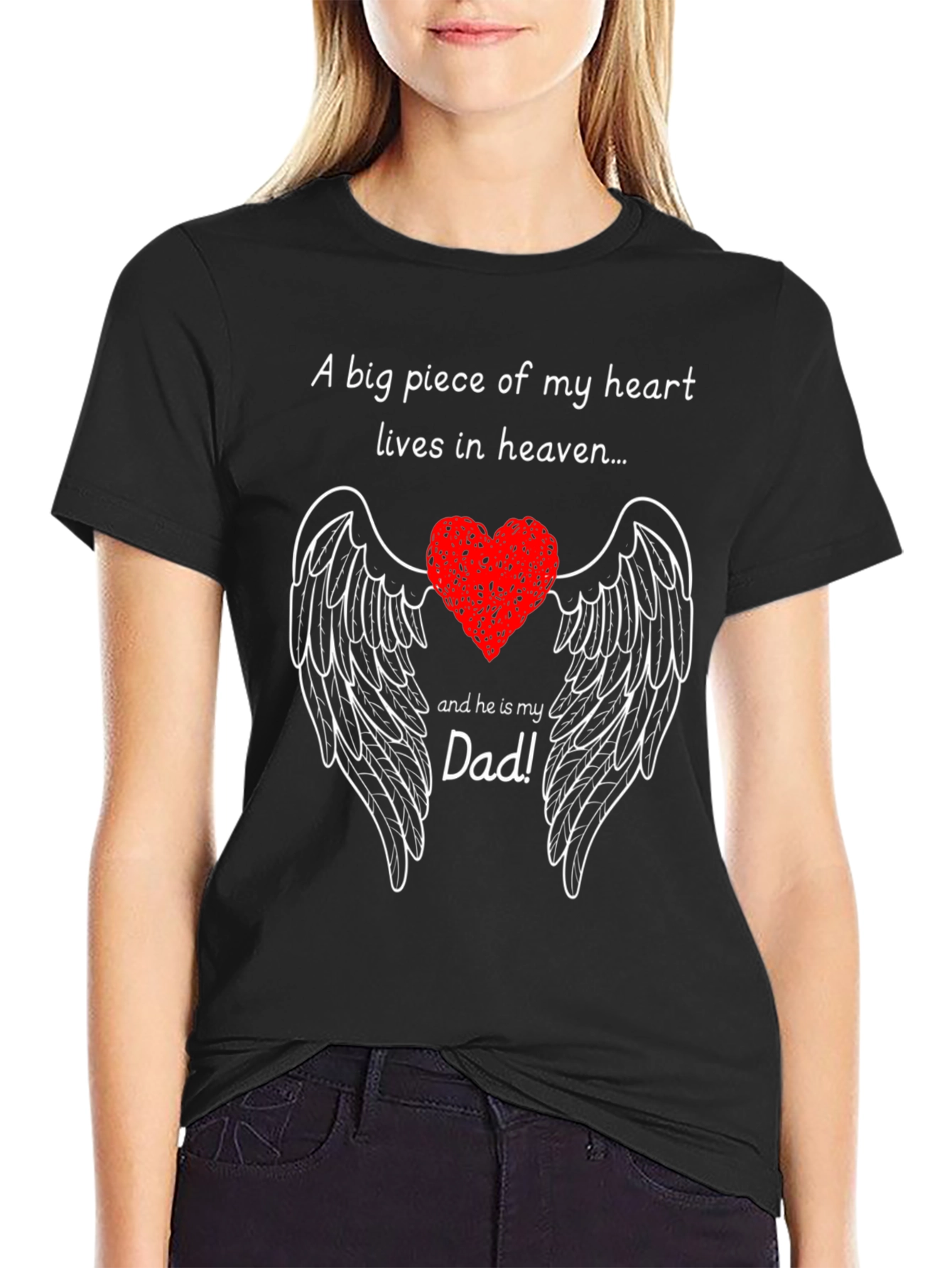 Dad in Heaven Memorial T-Shirt