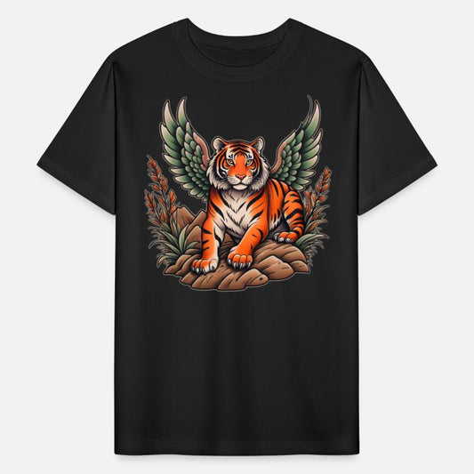 AI Tiger with Wings on Hilltop