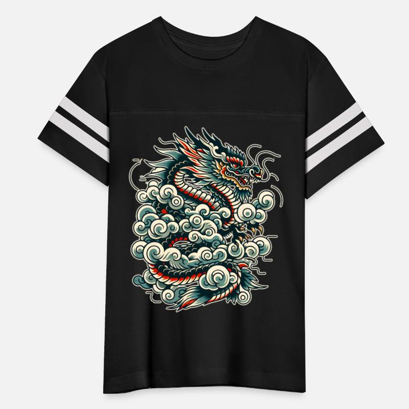 AI Traditional Tattoo Dragon Design
