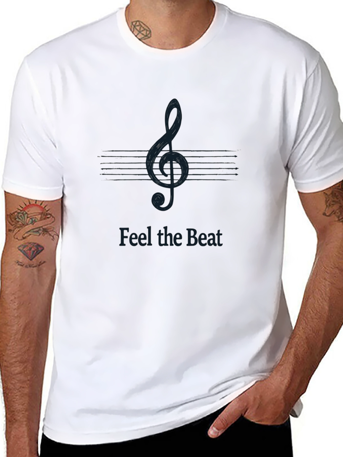 Feel the Beat Tee - Music Lovers T-Shirt