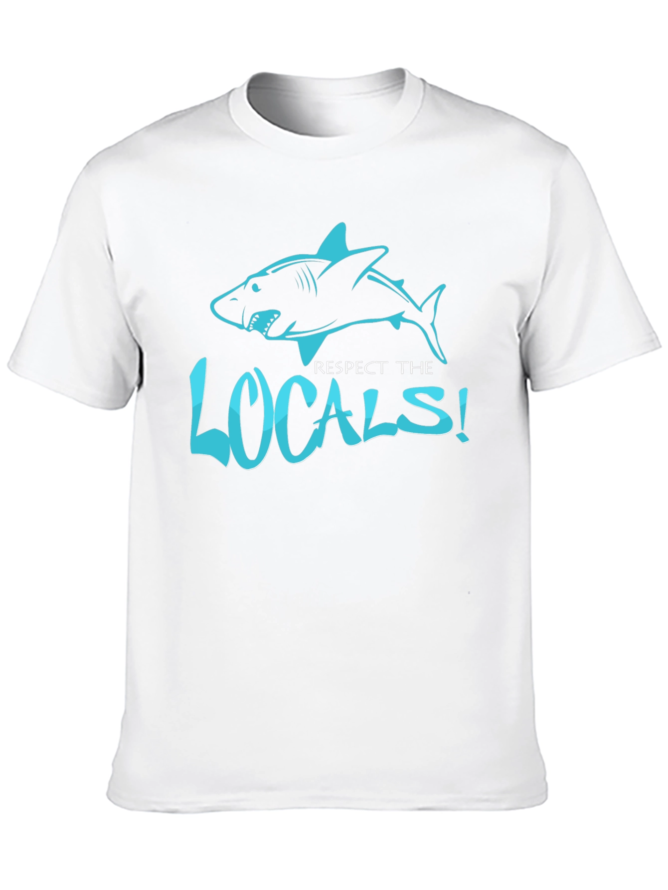 Respect the Locals Shark Graphic Black T-Shirt
