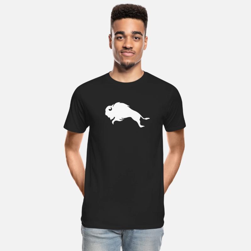 AMERICAN BISON, WISENT, BUFFALO RUNNING