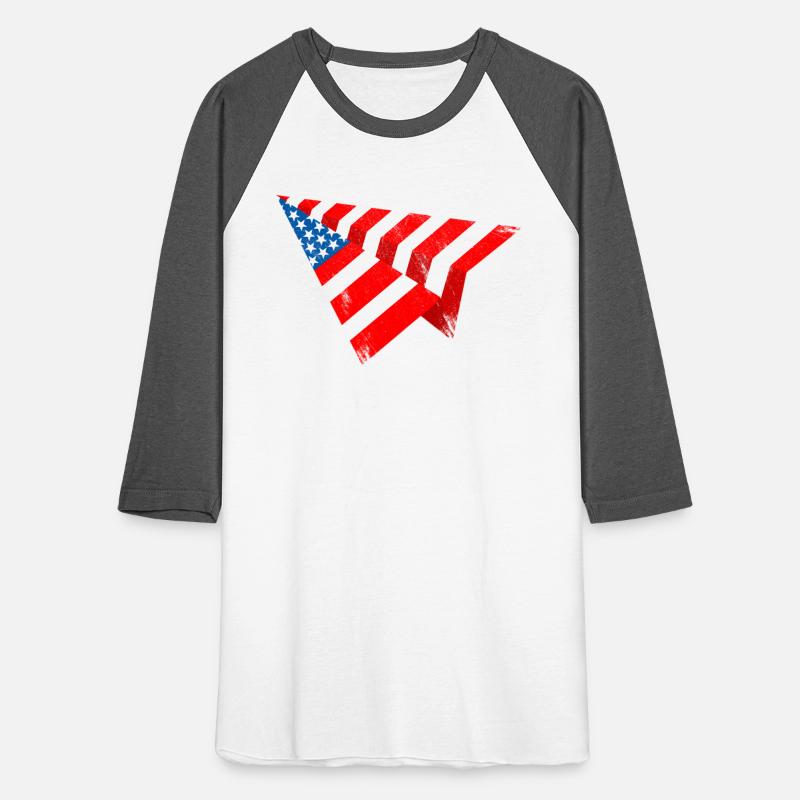 American Flag Paper Plane 4Th Of July Patriotic Us