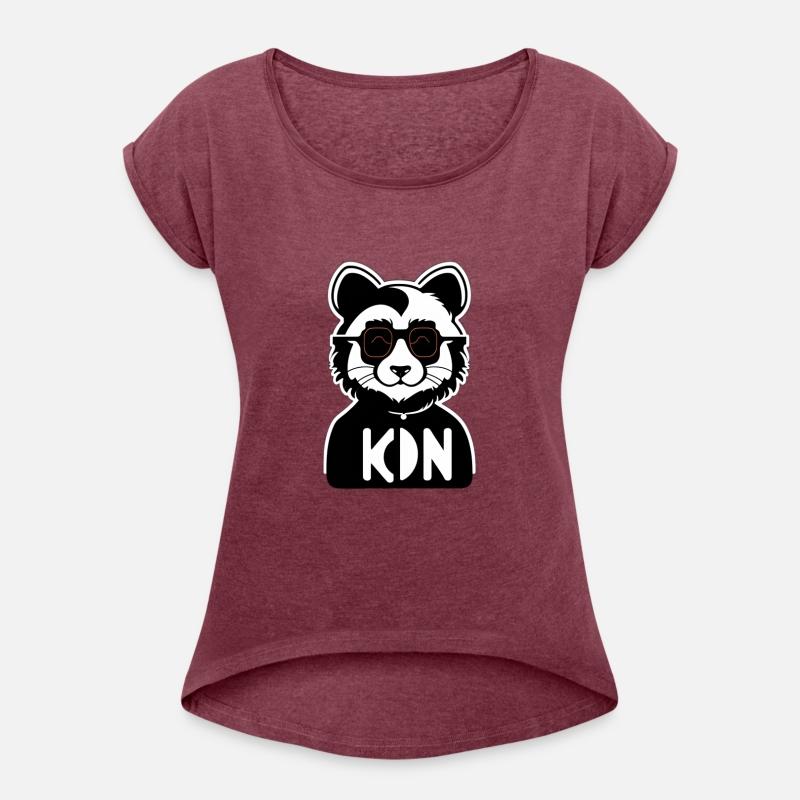 An anthropomorphic funny cat panda in black glasse