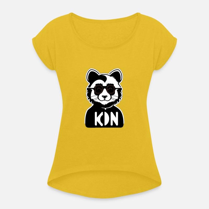 An anthropomorphic funny cat panda in black glasse